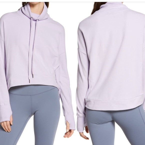 Sweaty Betty Tops - SWEATY BETTY HARMONISE LUXE SWEATSHIRT SZ XL ALLIUM PURPLE